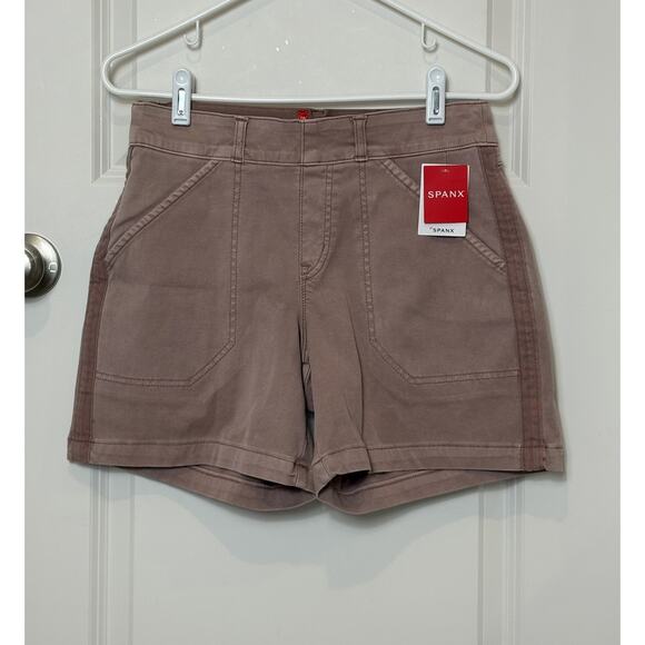 Spanx 20358R 6" Mauve Twill Stretch Shorts NWT Size S - Picture 6 of 7